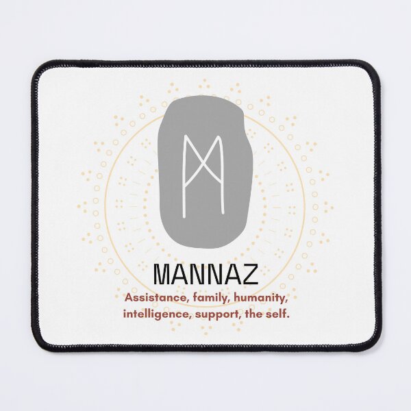 Item preview, Mannaz - The Humankind Rune designed and sold by WrenCemetery.