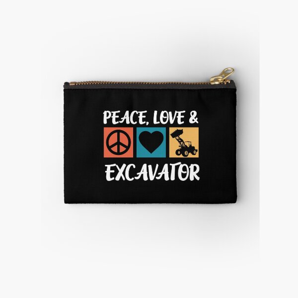 Item preview, Peace Love Excavator Backhoe Building Excavator designed and sold by Pubi.