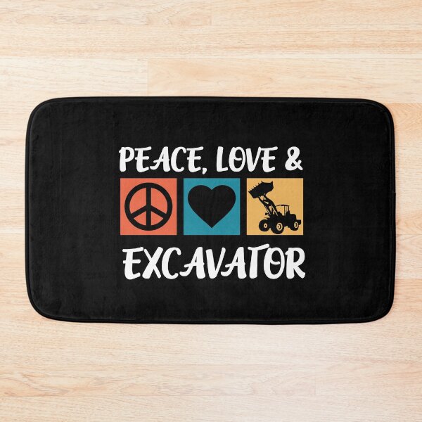 Item preview, Peace Love Excavator Backhoe Building Excavator designed and sold by Pubi.
