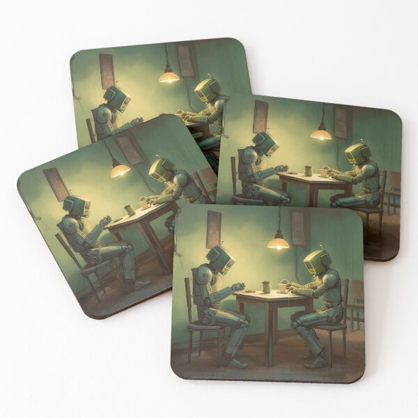 Item preview, Robots in the cafe series  designed and sold by VISIONARTIST.