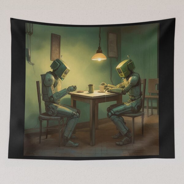 Item preview, Robots in the cafe series designed and sold by VISIONARTIST.
