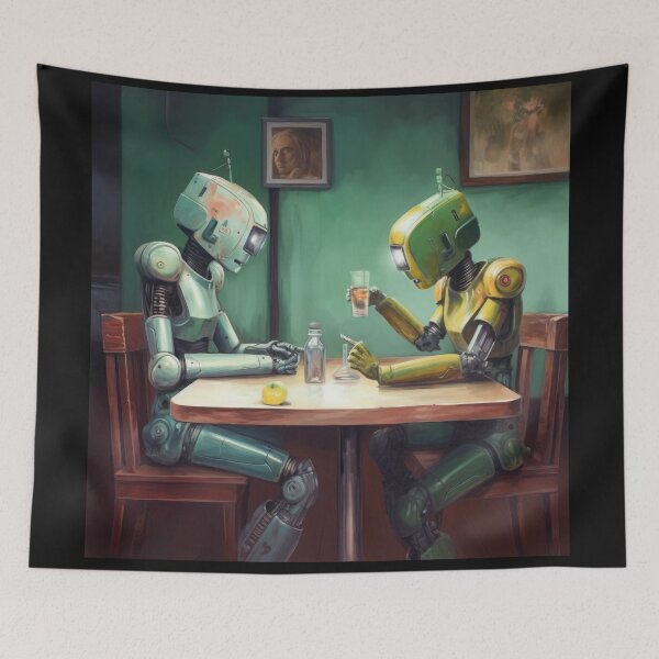 Item preview, Robots in the cafe series designed and sold by VISIONARTIST.