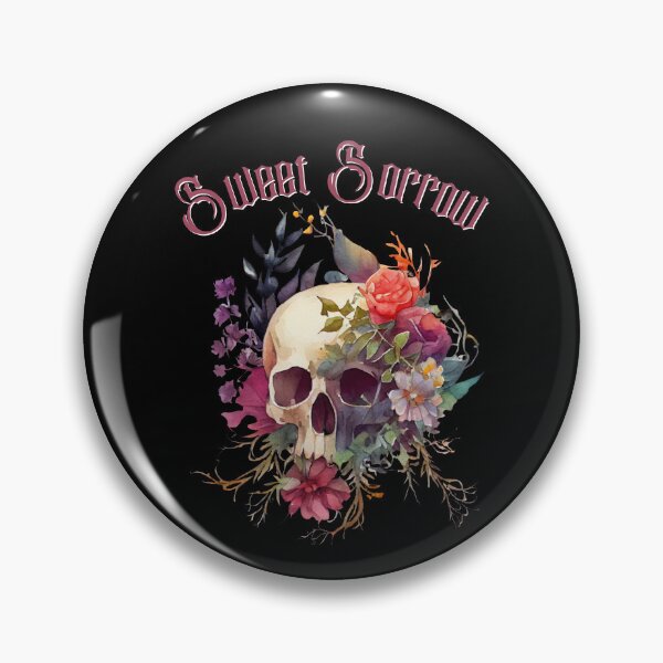 Item preview, "Sweet Sorrow" Skull and Flowers designed and sold by Hello-Parsnip.