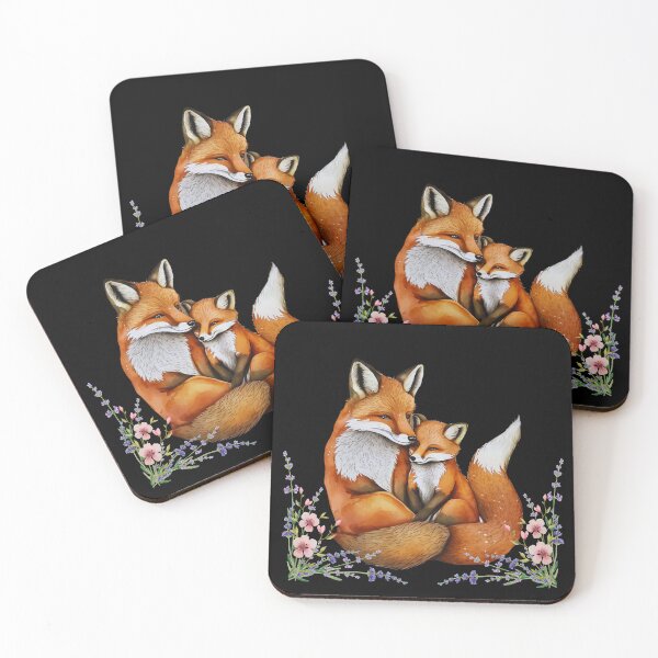 Item preview, Cute Baby and Mommy Fox designed and sold by JohnnyP-Store.