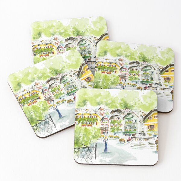 Item preview, Hallstatt market square designed and sold by CorneliaPilz.