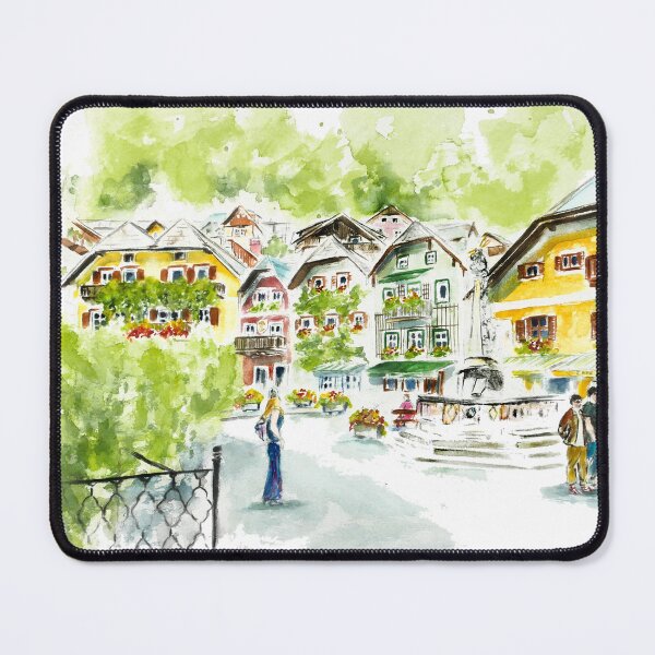 Item preview, Hallstatt market square designed and sold by CorneliaPilz.