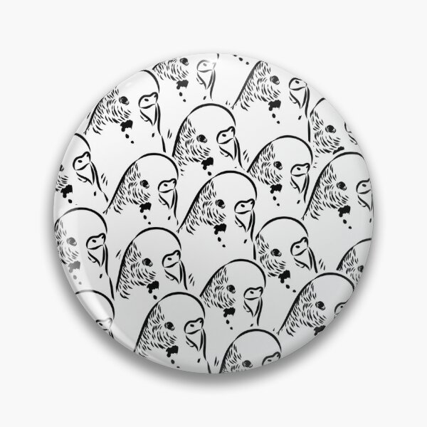 Item preview, Illustration Budgie Pattern designed and sold by Alienphysique.