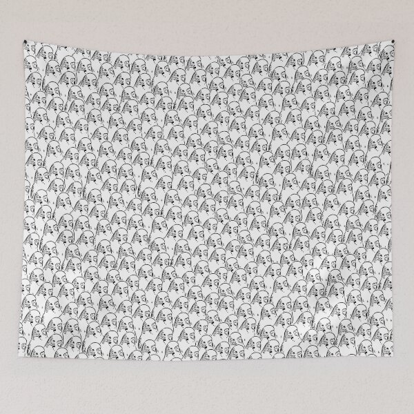 Item preview, Illustration Budgie Pattern designed and sold by Alienphysique.