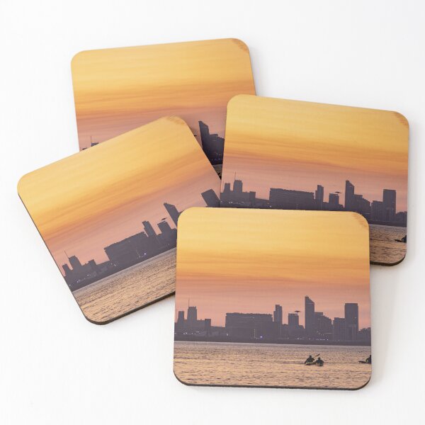Item preview, Liverpool waterfront sunrise with kayakers designed and sold by Paul Madden.