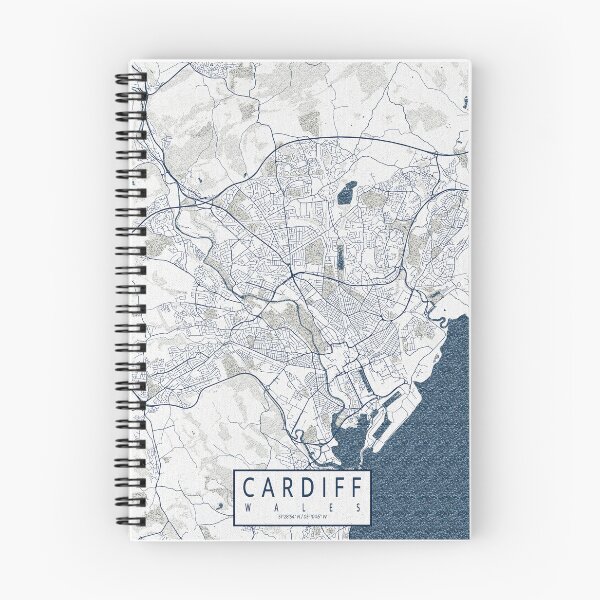 Item preview, Cardiff City Map of Wales - Coastal designed and sold by deMAP.