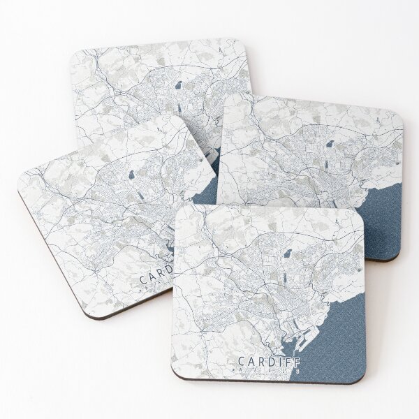 Item preview, Cardiff City Map of Wales - Coastal designed and sold by deMAP.