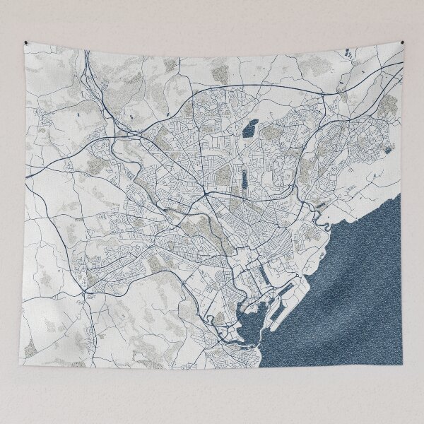 Item preview, Cardiff City Map of Wales - Coastal designed and sold by deMAP.
