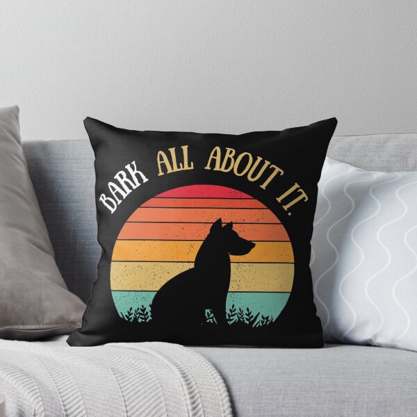 Item preview, Bark all about it - Retro sunset Dog Lover designed and sold by ChromaHeaven.