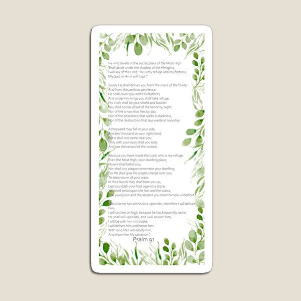 Item preview, Protection | Psalm 91  designed and sold by Harpley Design Studio.
