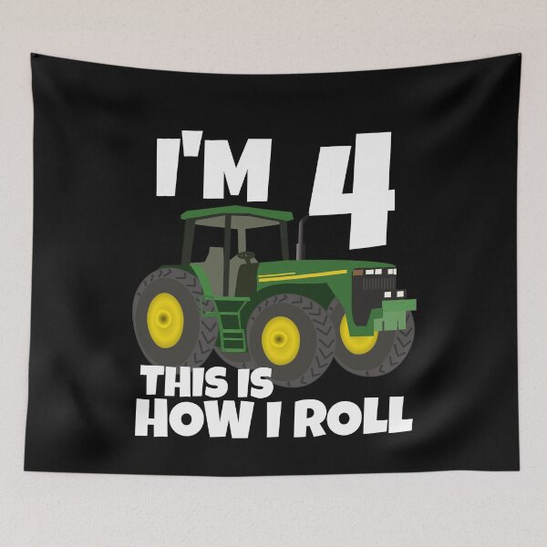 Item preview, Farm Green Tractor 4th Birthday Party Farmer Boy 10 Year Old designed and sold by cimibaka25.