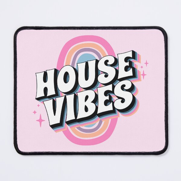 Item preview, HOUSE MUSIC - House Vibes (pink/purple/blue) designed and sold by Discothreadz.
