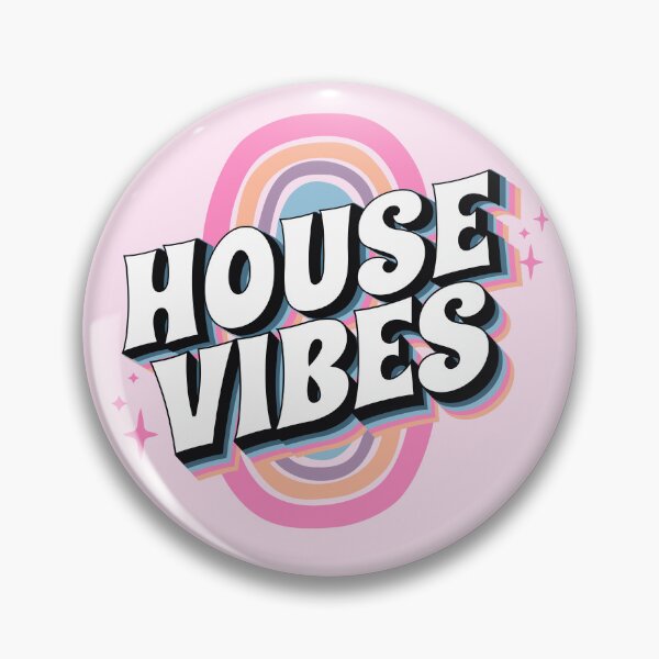 Item preview, HOUSE MUSIC - House Vibes (pink/purple/blue) designed and sold by Discothreadz.