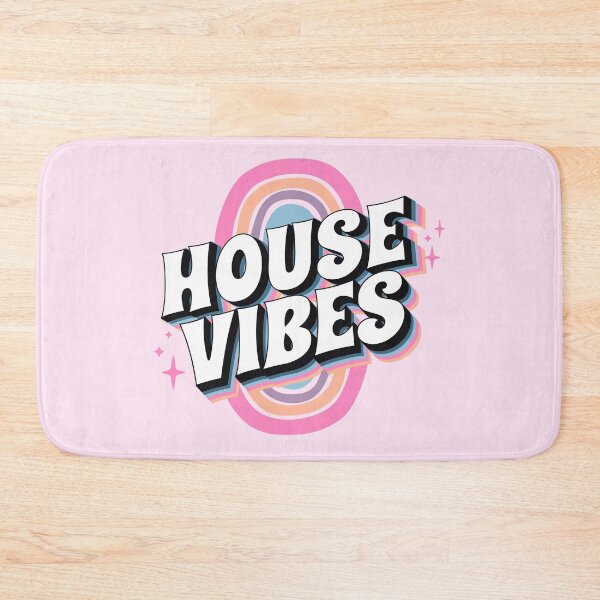 Item preview, HOUSE MUSIC - House Vibes (pink/purple/blue) designed and sold by Discothreadz.