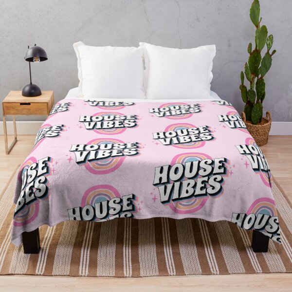 Item preview, HOUSE MUSIC - House Vibes (pink/purple/blue) designed and sold by Discothreadz.