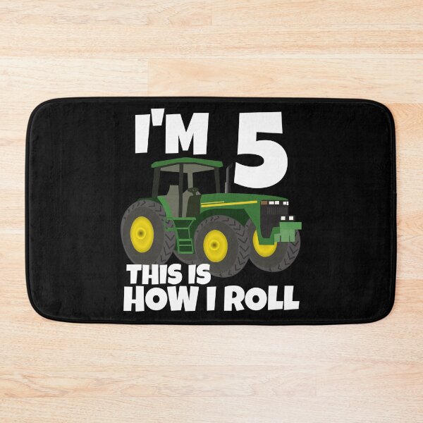 Item preview, Farm Green Tractor 5th Birthday Party Farmer Boy 5 Year Old designed and sold by cimibaka25.