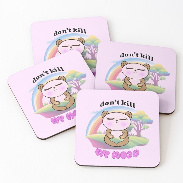 Item preview, Don't Kill My Mojo Cute Meditating Animal Design in Fun Colors designed and sold by EndlessDoodles.