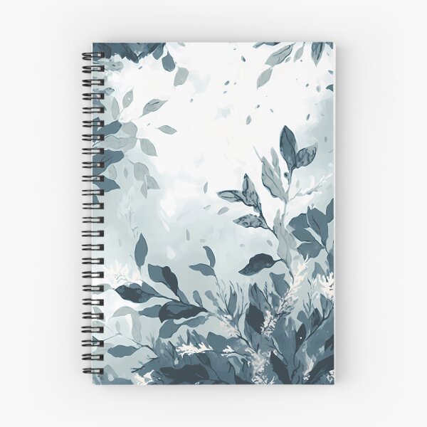 Item preview, Blue watercolor nature leaf aesthetic winter season designed and sold by LUEE-Design.