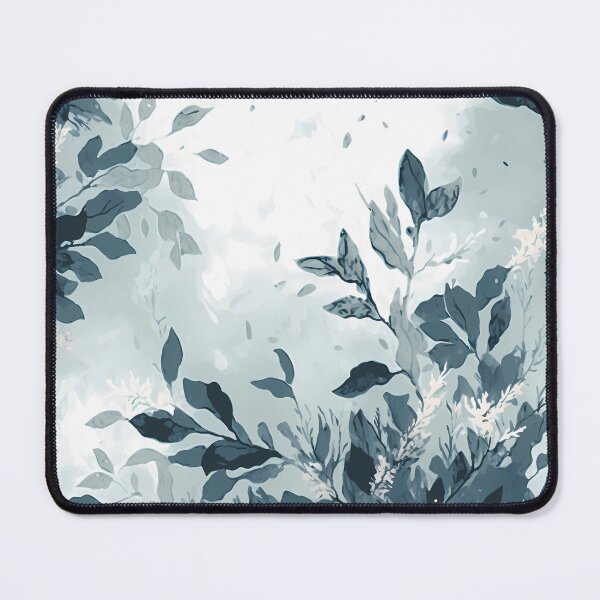 Item preview, Blue watercolor nature leaf aesthetic winter season designed and sold by LUEE-Design.