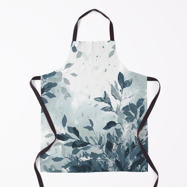 Item preview, Blue watercolor nature leaf aesthetic winter season designed and sold by LUEE-Design.