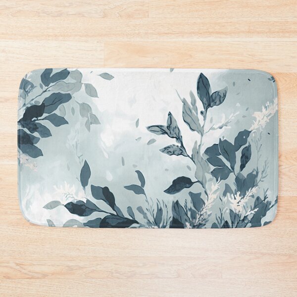 Item preview, Blue watercolor nature leaf aesthetic winter season designed and sold by LUEE-Design.