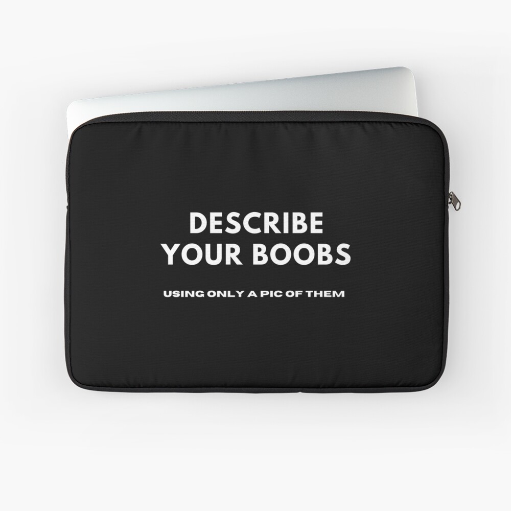 Describe Your Boobs Using Only A Pic Of Them Sticker for Sale by Express  YRSLF