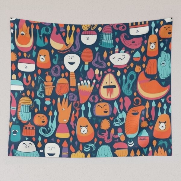Item preview, A Funny Characters Pattern designed and sold by StudioRedKoala.