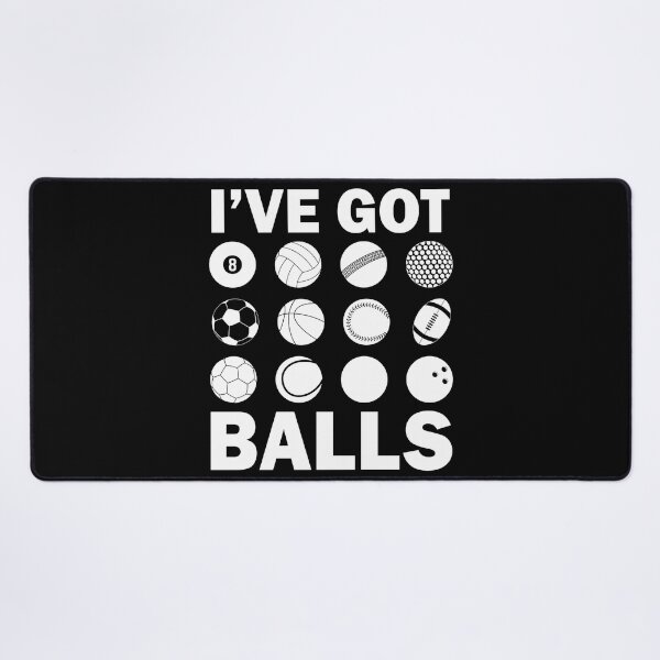 Item preview, Funny Sports Balls Naughty Double Meaning Meme For Sports Fans designed and sold by BoggsNicolasArt.