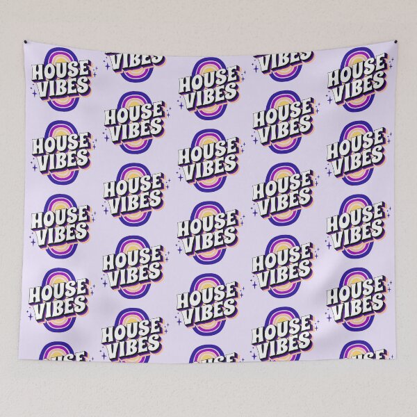 Item preview, HOUSE MUSIC - House Vibes (purple/sand/blue) designed and sold by Discothreadz.
