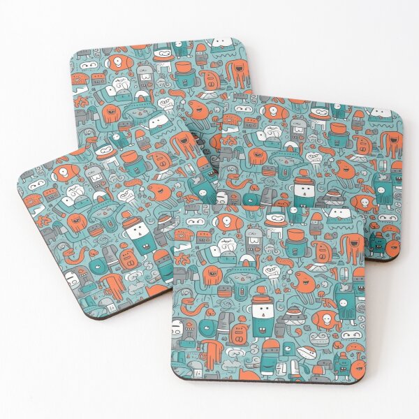 Item preview, A Funny Characters Pattern designed and sold by StudioRedKoala.