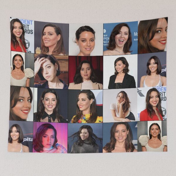 Item preview, Aubrey Plaza Photo Collage designed and sold by GoghGetta.