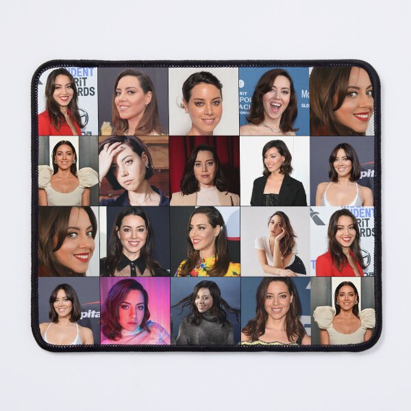 Item preview, Aubrey Plaza Photo Collage designed and sold by GoghGetta.