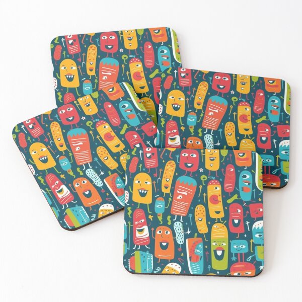 Item preview, A Funny Characters Pattern designed and sold by StudioRedKoala.