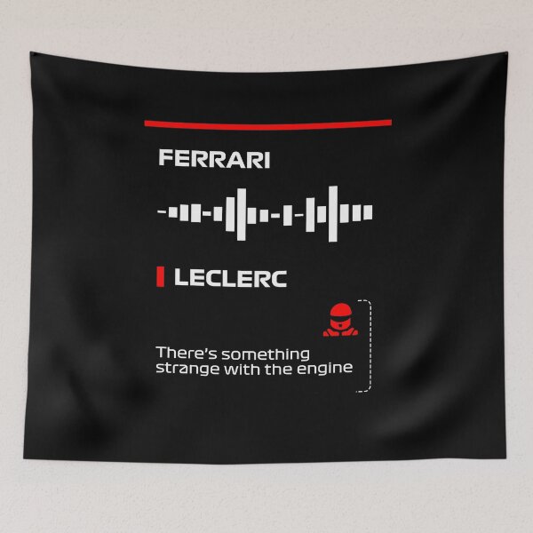 Item preview, Charles Leclerc There is something strange with the engine team radio message Dark (Francesco) designed and sold by ff1merch ..