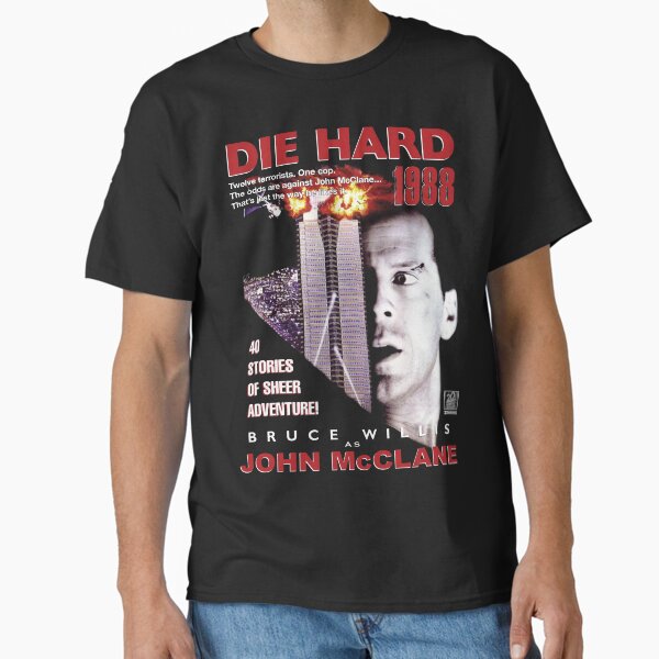 Item preview, Die Hard Retro Movie Montage designed and sold by fusedtees.