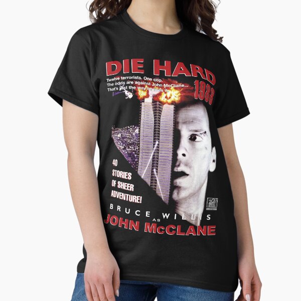 Item preview, Die Hard Retro Movie Montage designed and sold by fusedtees.