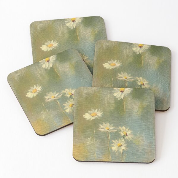 Item preview, Throw Pillow With Beautiful Daisies Painting - Spring Home Decor designed and sold by Sowari-Pillows.