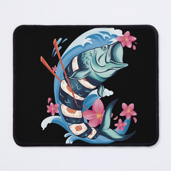 Item preview, Sushi Fish Japanese Art Kawaii Nigiri Anime Food designed and sold by LuminOrb.