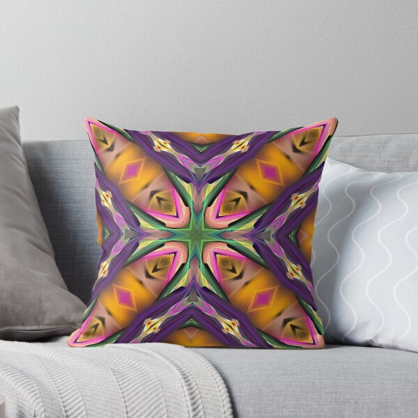 Item preview, four lozenges in pink and orange designed and sold by effervescence.
