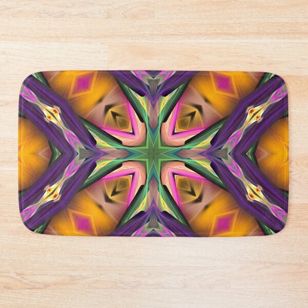 Item preview, four lozenges in pink and orange designed and sold by effervescence.