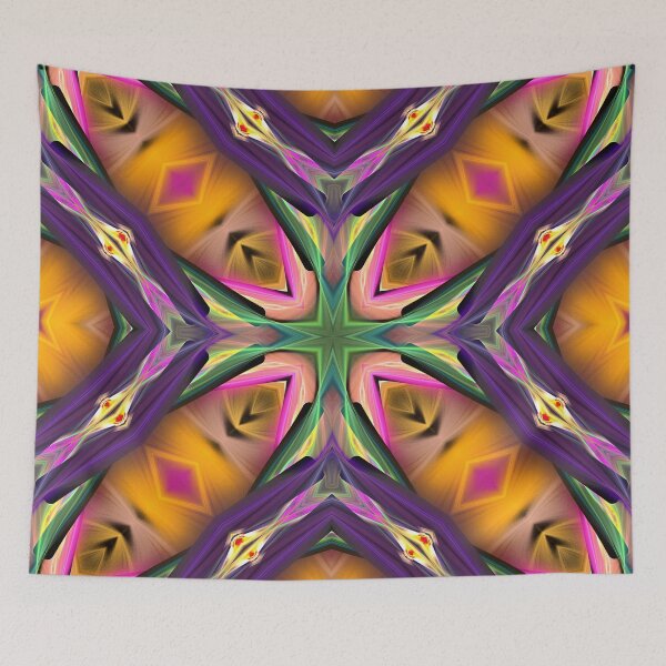 Item preview, four lozenges in pink and orange designed and sold by effervescence.