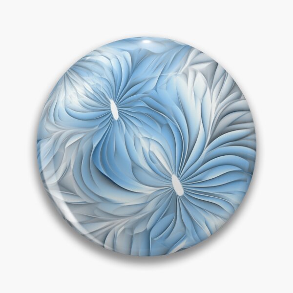 Aperçu de l'œuvre Un motif fractal bleu clair créée et vendue par StudioRedKoala.