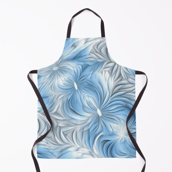 Aperçu de l'œuvre Un motif fractal bleu clair créée et vendue par StudioRedKoala.