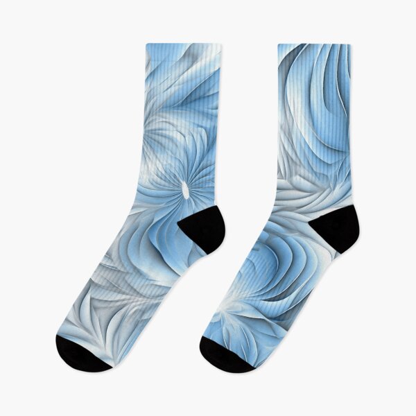 Aperçu de l'œuvre Un motif fractal bleu clair créée et vendue par StudioRedKoala.