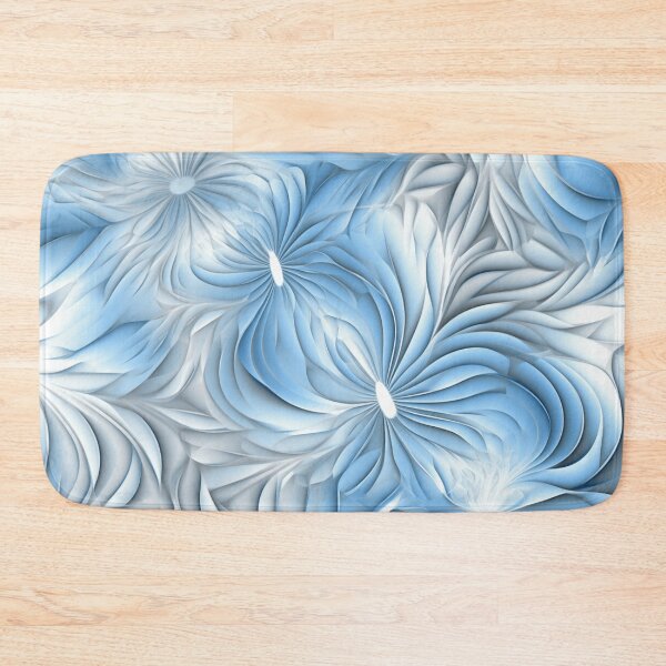 Aperçu de l'œuvre Un motif fractal bleu clair créée et vendue par StudioRedKoala.