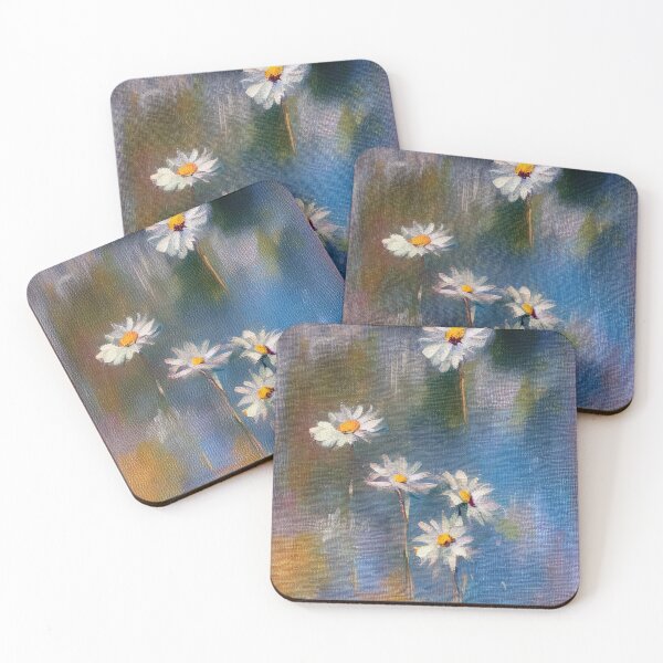 Item preview, Throw Pillow With Beautiful Daisies Painting - Spring Home Decor designed and sold by Sowari-Pillows.